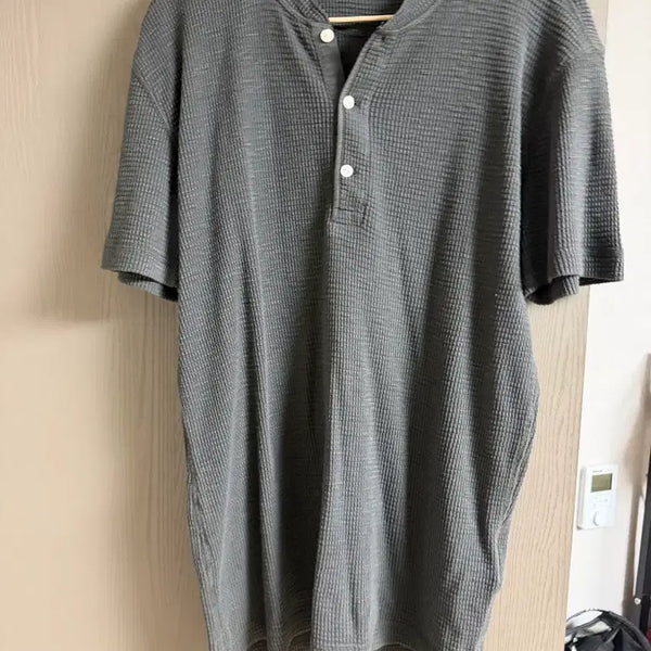 [BUNJANG] RRL Waffle Knit Short Sleeve T-Shirt - Grey, L / RRL 더블알엘 와플 반팔 티셔츠 그레이 L