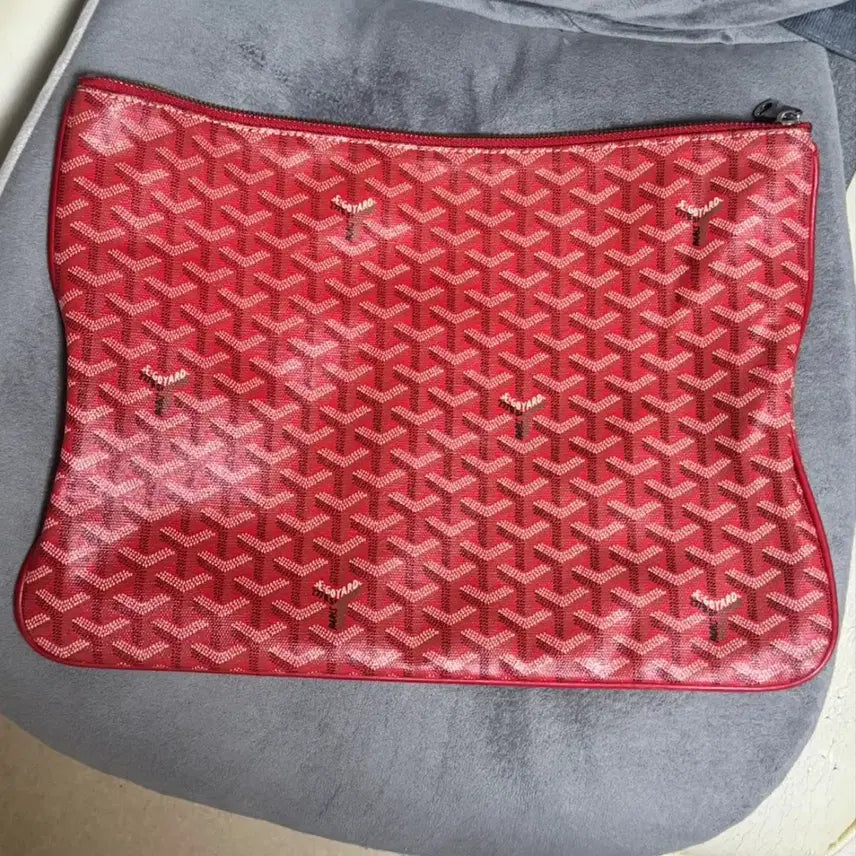 [BUNJANG] Goyard Red Clutch Bag / 고야 레드 클러치