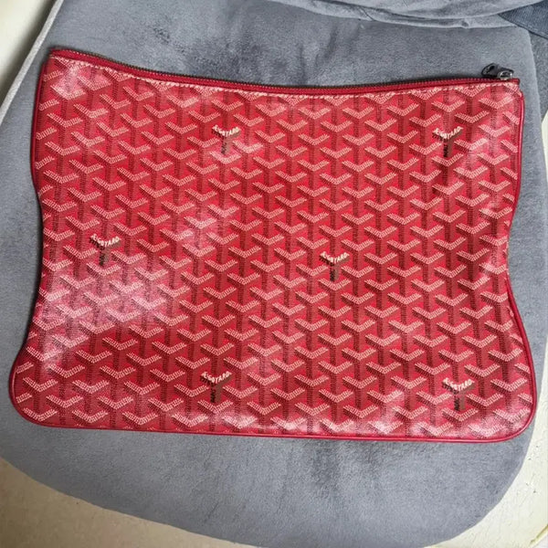 [BUNJANG] Goyard Red Clutch Bag / 고야 레드 클러치