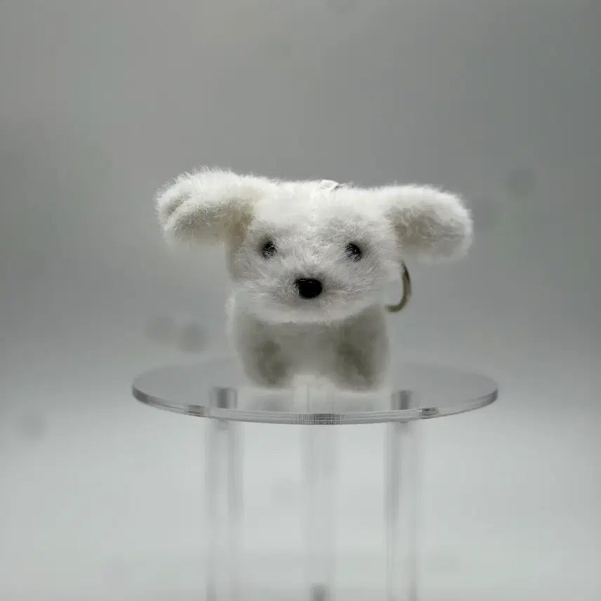 [BUNJANG] White Dog Keychain / 강아지 키링