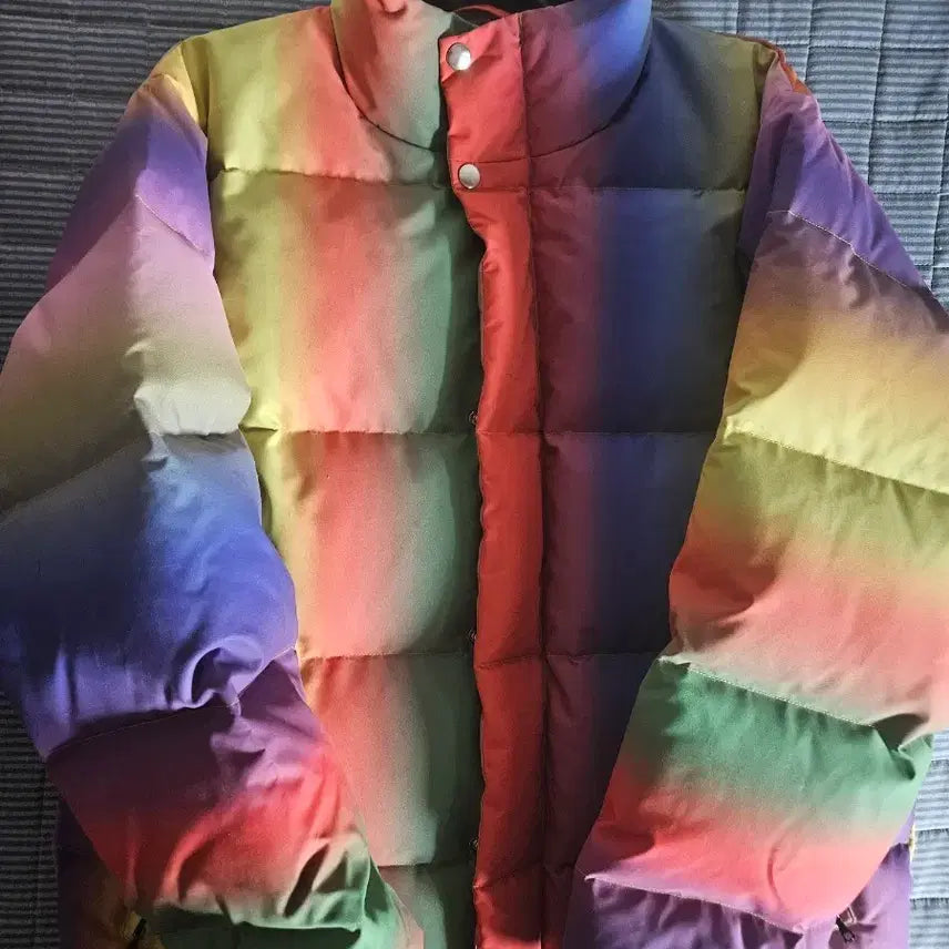 [BUNJANG] AGR Rainbow Padded Jacket / AGR 레인보우 패딩