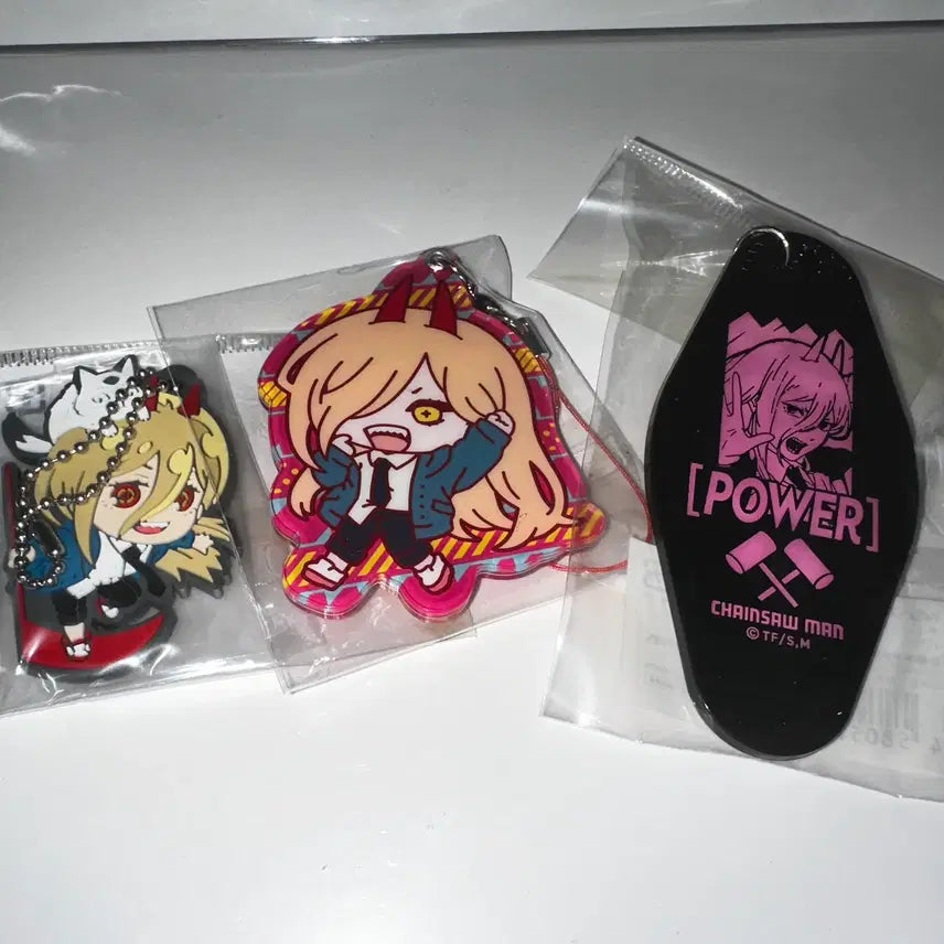 [BUNJANG] Chainsaw Man Power Keyring & Rubber Strap / 체인소맨 파워 키링&러버스트랩