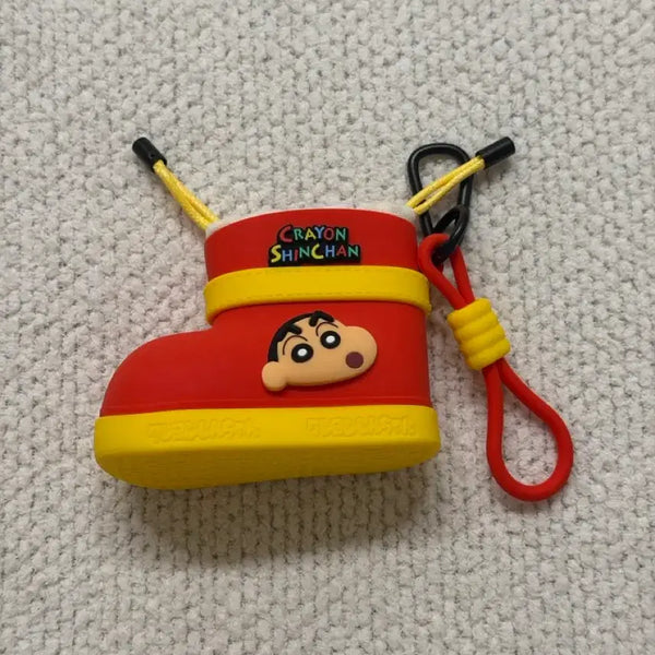 [BUNJANG] Crayon Shin-chan Rain Boot Keychain & Silicone Pouch Set / 새상품) 짱구 장화 키링 / 짱구 실리콘 파우치 / 짱구 실리콘 장화