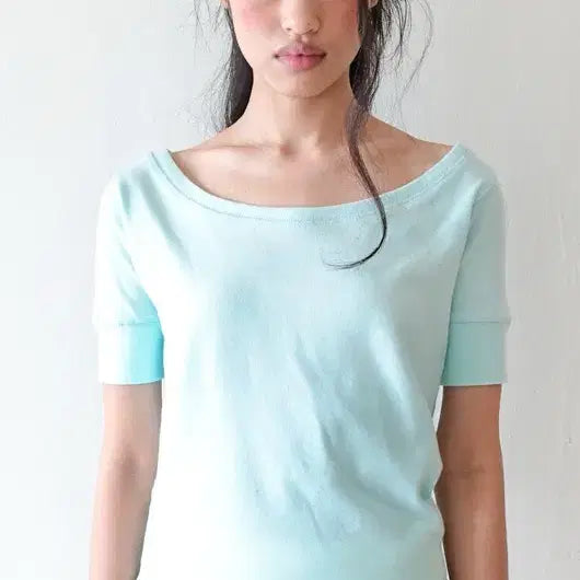[BUNJANG] Shop Faerie Rib Half Top (Mint) / 샵페어리 리브 하프 탑 (민트)