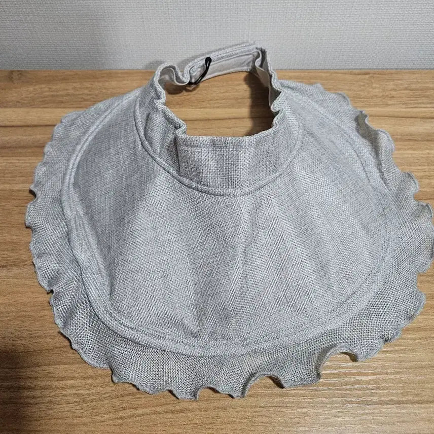[BUNJANG] Women's Linen Roll-Up Sun Cap with Wavy Brim - Gray / 여성 린넨 돌돌이썬캡 물결챙썬캡 그레이
