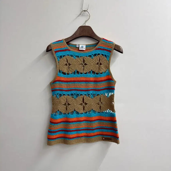[BUNJANG] Billabong Crochet Knit Summer Top / billabong 빌라봉 니트 크로셰 썸머 탑 비치룩 바캉스 휴가 비키니