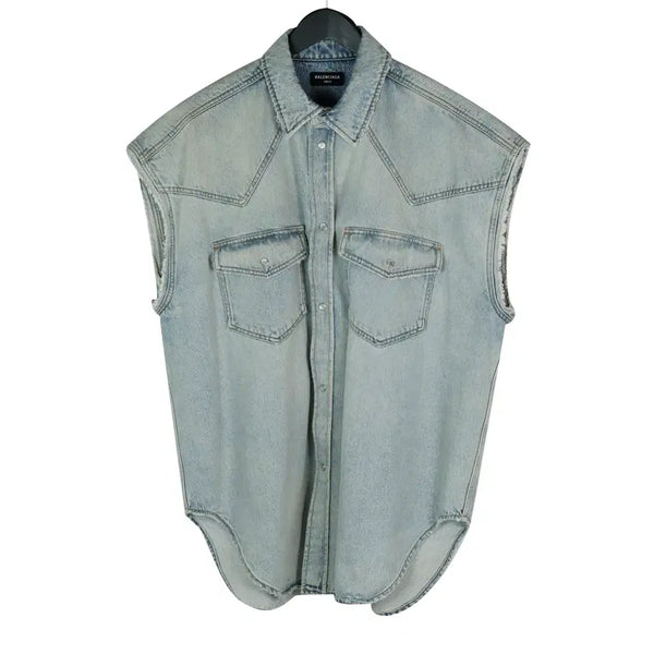 [BUNJANG] Balenciaga Denim Vest M / M115발렌시아가 데님 베스트 조끼