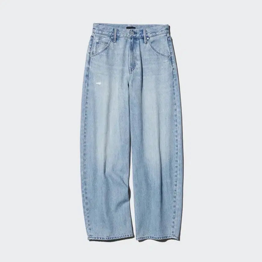 [BUNJANG] Uniqlo Women's Baggy Curve Jeans (25, 75cm Length) / [새상품] 유니클로 배기커브진