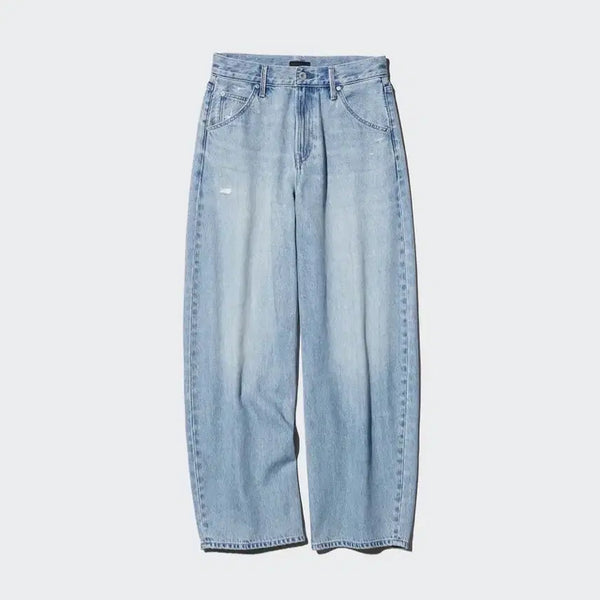 [BUNJANG] Uniqlo Women's Baggy Curve Jeans (25, 75cm Length) / [새상품] 유니클로 배기커브진