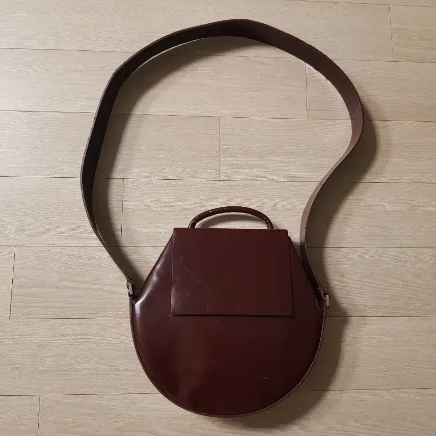 [BUNJANG] COS Burgundy Leather Bag / cos 코스 버건디 가죽백