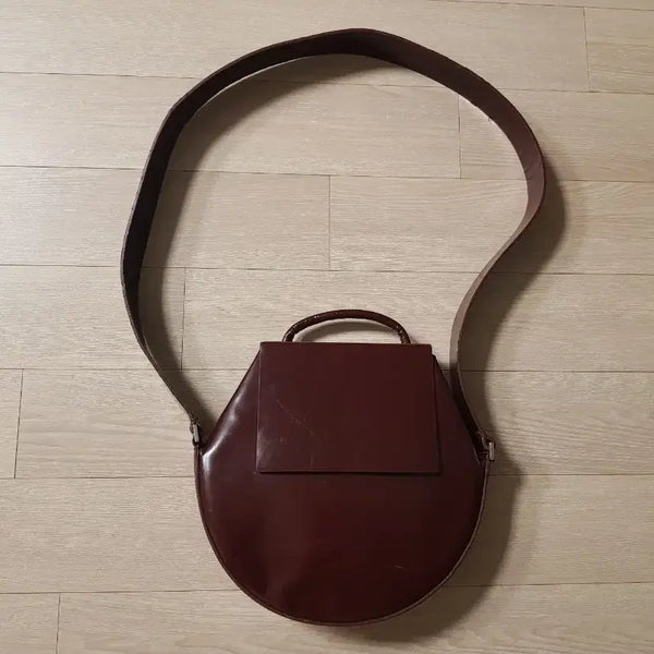 [BUNJANG] COS Burgundy Leather Bag / cos 코스 버건디 가죽백