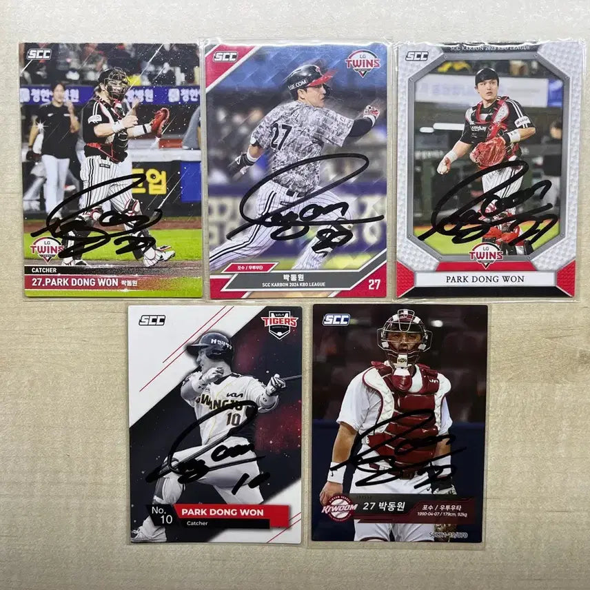 [BUNJANG] LG Twins Park Dong Won Signed SCC Photocard / lg트윈스 박동원 scc 친필 싸인 포토카드