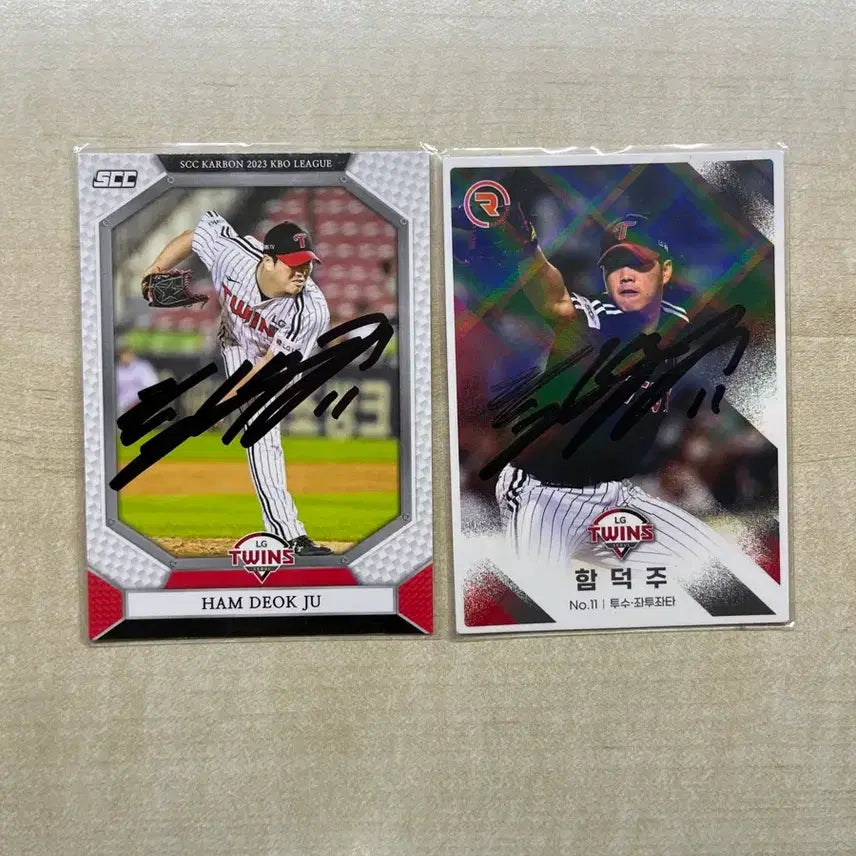 [BUNJANG] LG Twins Ham Deok-ju SCC Autographed Photocard / lg트윈스 함덕주 scc 친필 싸인 포토카드