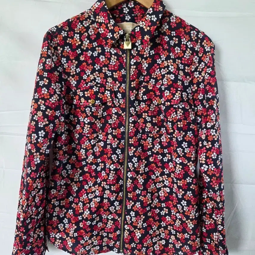 [BUNJANG] Michael Kors Floral Zip-Up Shirt / 마이클코어스 꽃무늬 집업 셔츠