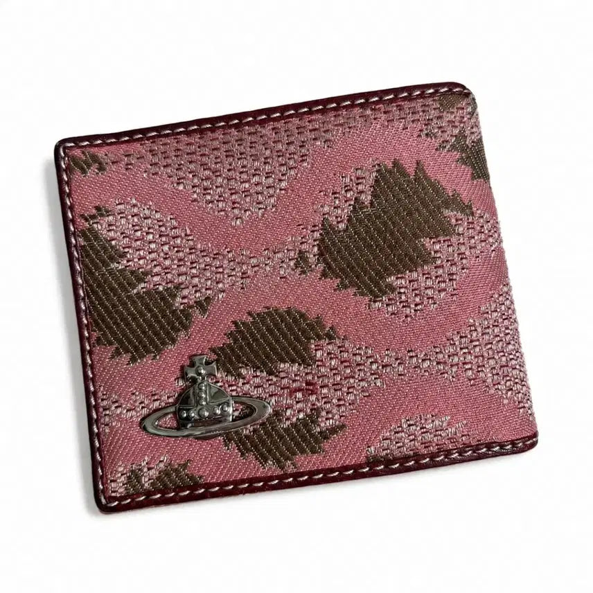 [BUNJANG] Vivienne Westwood Geometric Pattern Bi-Fold Wallet / 비비안 웨스트우드 패브릭 기하학패턴 지갑