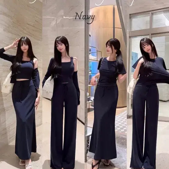 [BUNJANG] Mayyun Gelato Training Pants Navy Size 1 / 오늘만)메이윤 젤라또 트레이닝팬츠 네이비 1사이즈 기본기장