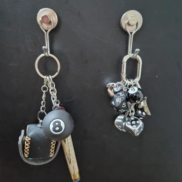 [BUNJANG] Billiard Ball & Dice Charm Keychain Bundle Set / 일괄 당구초크키링 / 주사위키링