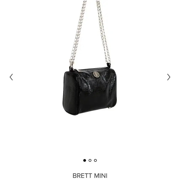 [BUNJANG] Minuit Muse Brett Mini MU Black Crossbody Bag / 미닛뮤트 브렛 미니 MU 블랙
