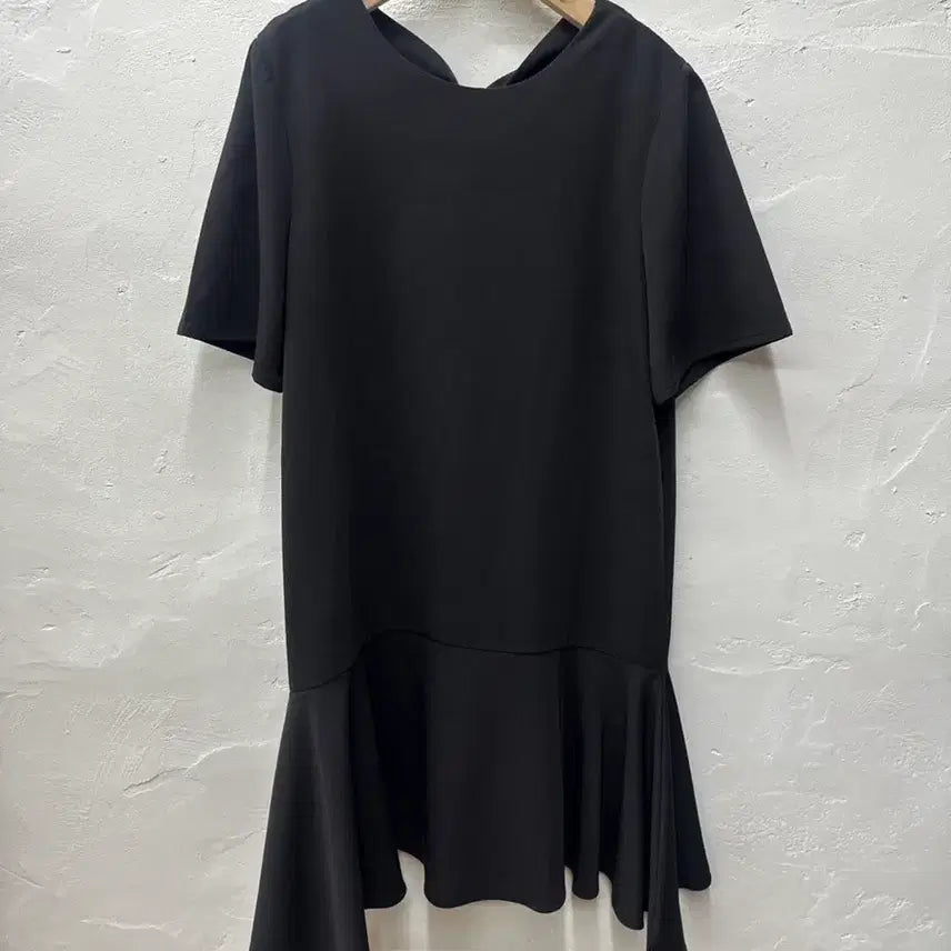 [BUNJANG] NAIN Women's Black Short-Sleeve Dress / 상태최상) 나인 여 원피스 블랙/인견혼방/반팔 S