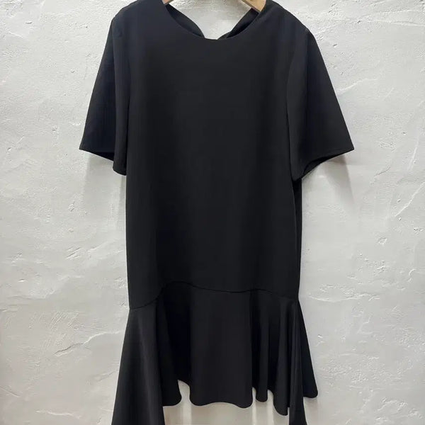 [BUNJANG] NAIN Women's Black Short-Sleeve Dress / 상태최상) 나인 여 원피스 블랙/인견혼방/반팔 S