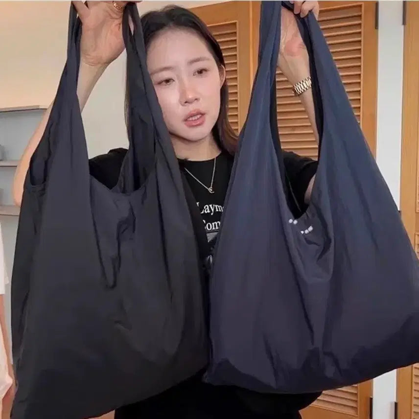 [BUNJANG] Black Eco Bag Shoulder Bag / 에코백 숄더백 /블랙