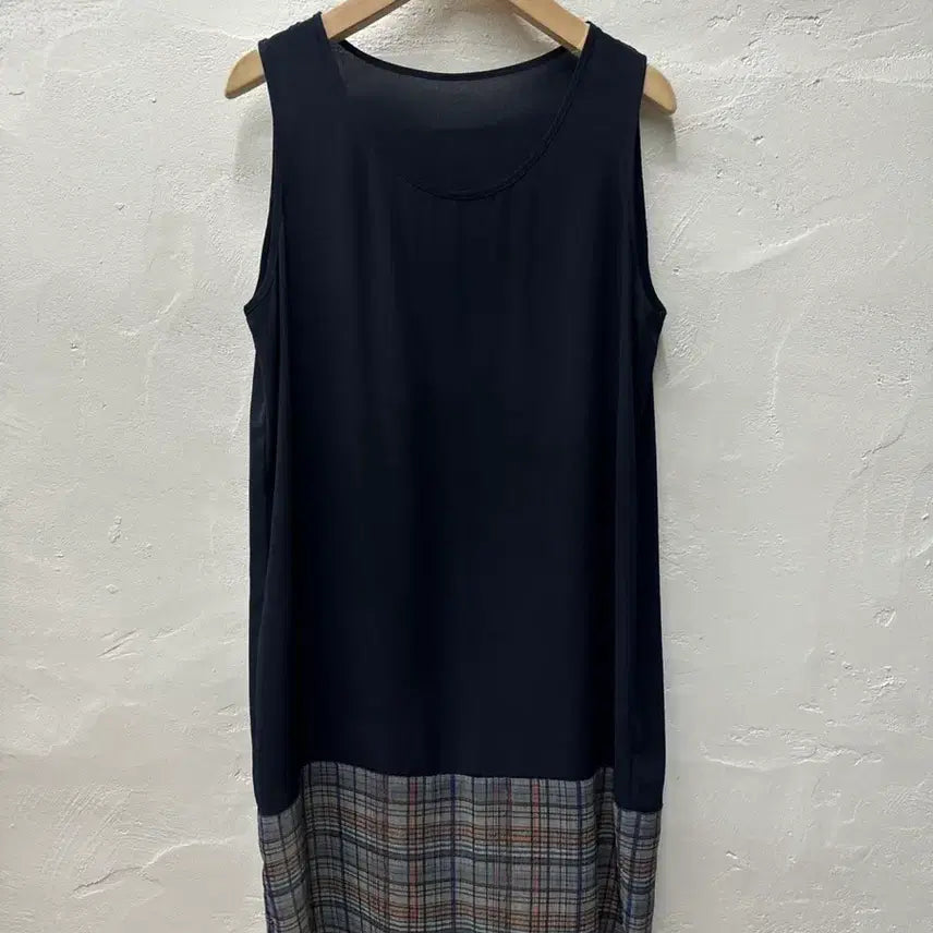 [BUNJANG] Samsung C&T Women's Sleeveless Navy Dress - Size S / 상태최상) 삼성물산 여 원피스 네이비/민소매 S