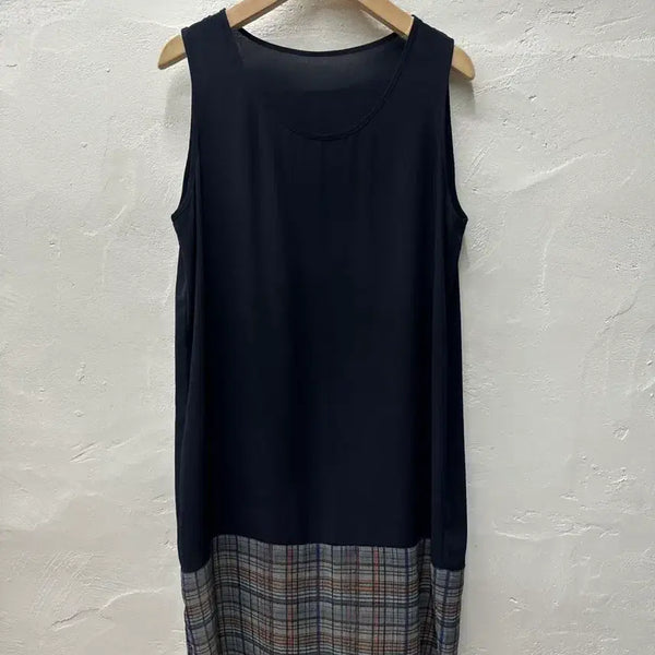 [BUNJANG] Samsung C&T Women's Sleeveless Navy Dress - Size S / 상태최상) 삼성물산 여 원피스 네이비/민소매 S