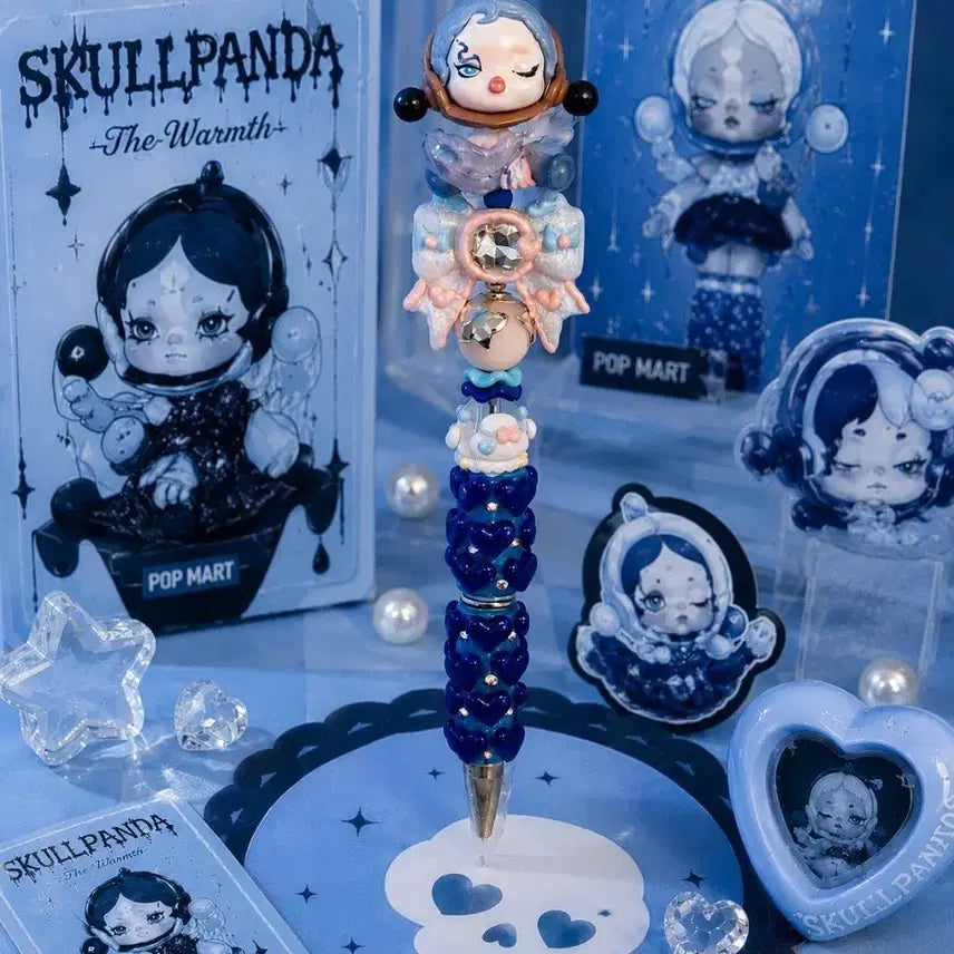 [BUNJANG] Skull Panda Figure Embellished Handmade Ballpoint Pen / 스컬판다피규어 볼꾸 핸드메이드볼펜