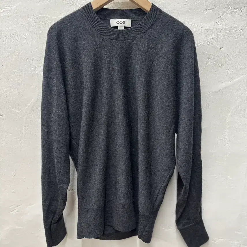 [BUNJANG] COS Women's Long Sleeve Knit T-Shirt Dark Grey XS / 상태최상) 코스 여 티셔츠 진그레이/니트/긴팔 XS
