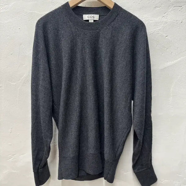 [BUNJANG] COS Women's Long Sleeve Knit T-Shirt Dark Grey XS / 상태최상) 코스 여 티셔츠 진그레이/니트/긴팔 XS