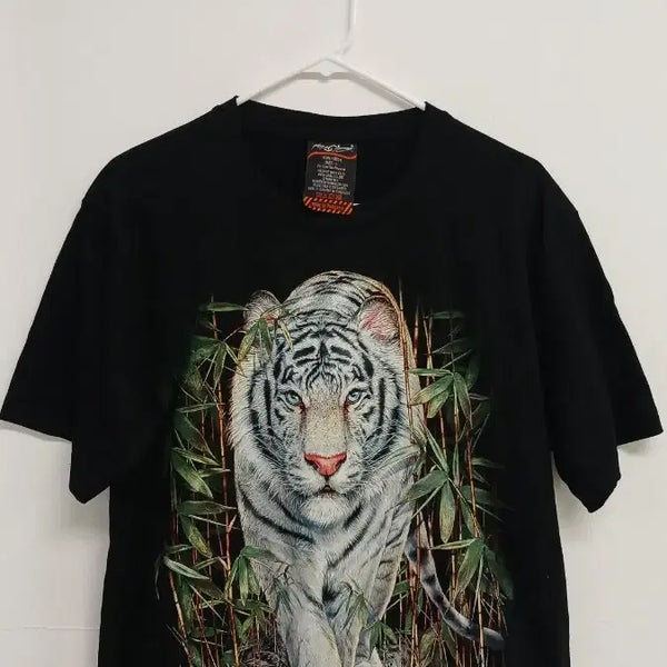 [BUNJANG] Ed Hardy Black Cotton T-Shirt (Size L) / 에드하디 반팔티 L사이즈