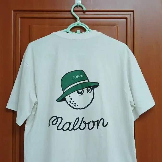 [BUNJANG] Malbon Golf Short Sleeve T-Shirt White / 말본 골프웨어 반팔티 화이트