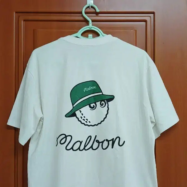 [BUNJANG] Malbon Golf Short Sleeve T-Shirt White / 말본 골프웨어 반팔티 화이트