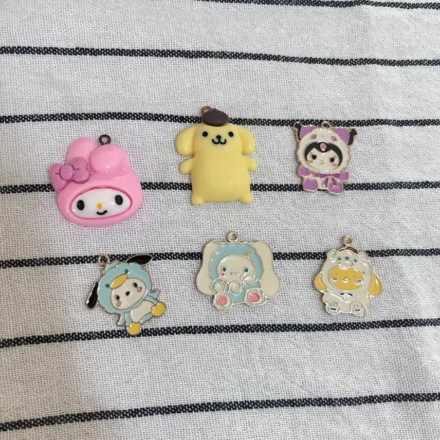 [BUNJANG] Sanrio Characters Keyring Charms / 산리오 캐릭터 키링 파츠