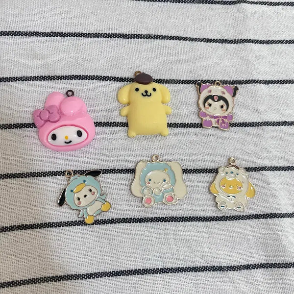 [BUNJANG] Sanrio Characters Keyring Charms / 산리오 캐릭터 키링 파츠