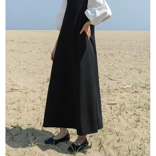 [BUNJANG] Eunoia Two-Way Dress Black / 새) 유노이아 투웨이 드레스 블랙