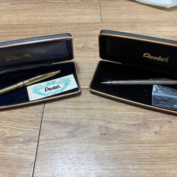 [BUNJANG] Pentel Scepter Sterling Silver/Gold Filled Fountain Pen Set / Pentel Scepter 스털링 실버/골드 필드 일괄판매