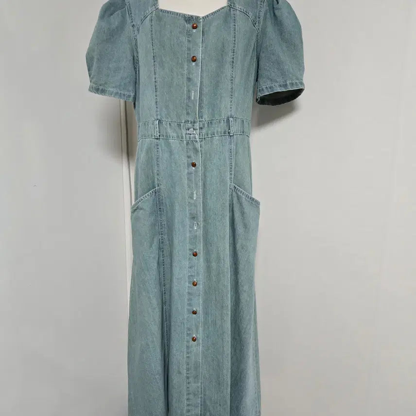 [BUNJANG] Dolce & Gabbana Washed Denim Long Dress / 새상품) D&G 청 워싱 롱원피스