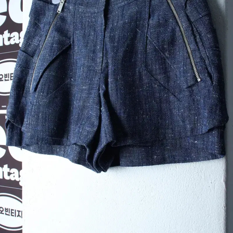 [BUNJANG] System Tweed Shorts / W(S) 시스템 반바지 팬츠 한섬 트위드 블루 유니크-P10542