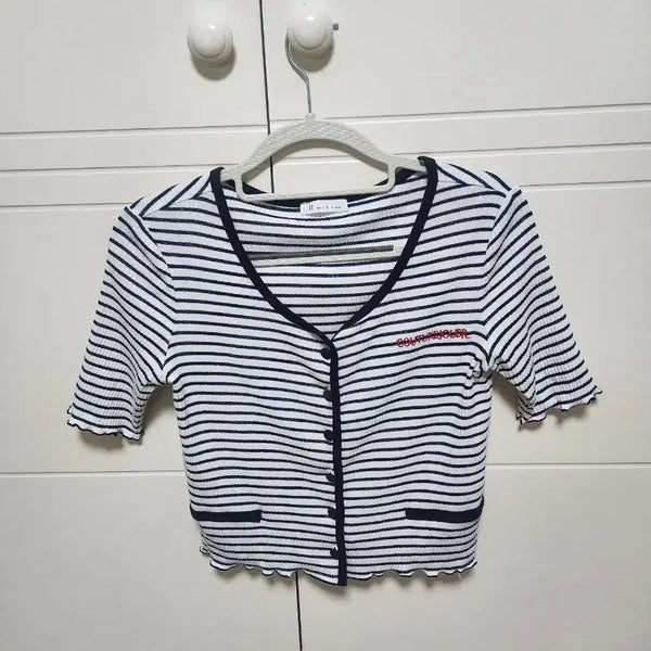 [BUNJANG] It MICHAA Striped Cardigan Size 55 / 잇미샤 가디건~~55