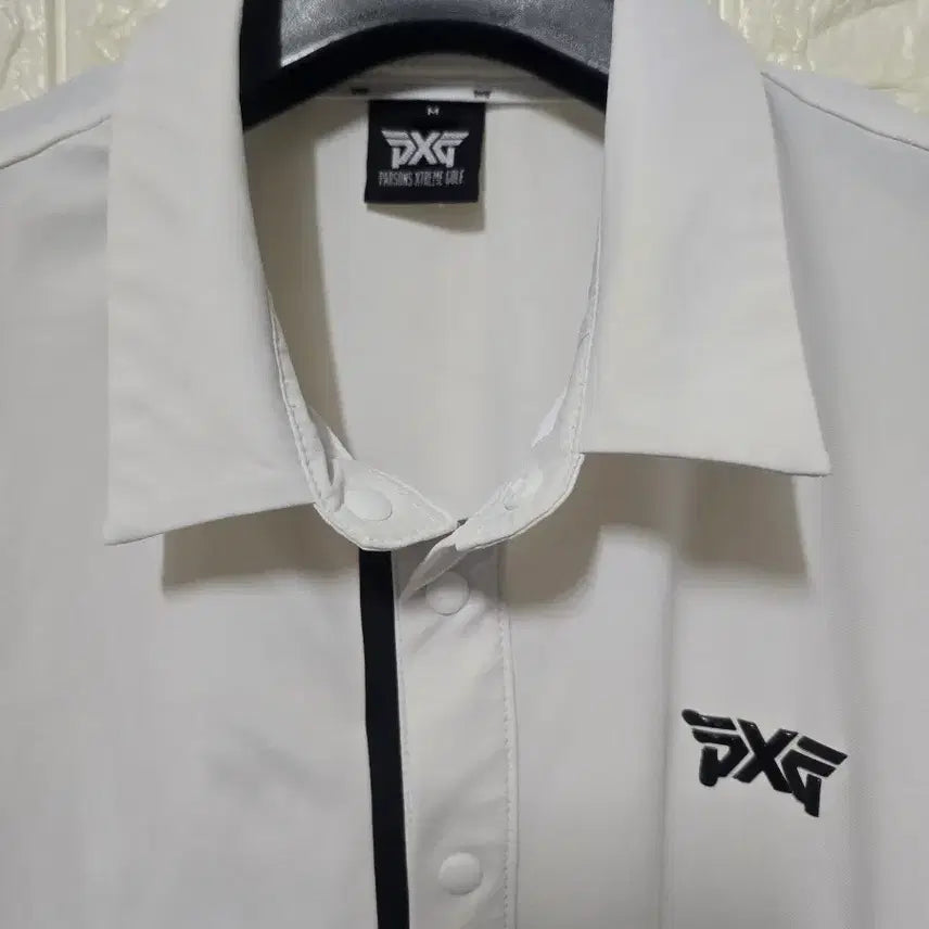 [BUNJANG] PXG Functional Golf Shirt - White (M) / PXG 기능성 골프셔츠 M