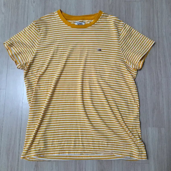 [BUNJANG] Tommy Jeans Stripe Short Sleeve T-Shirt / 타미진스 스트라이프  반팔티