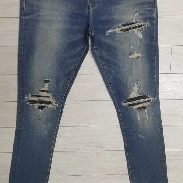[BUNJANG] AMIRI Genuine Leather Patch Multi-Patch Slim Fit Jeans / AMIRI 정품(사방스판)가죽패치 멀티덧뎀진 30~31인치(No.446)