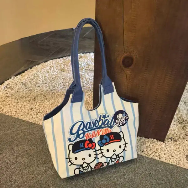 [BUNJANG] Sanrio Hello Kitty Baseball Shoulder Bag / 야구 키티 숄더백 가방