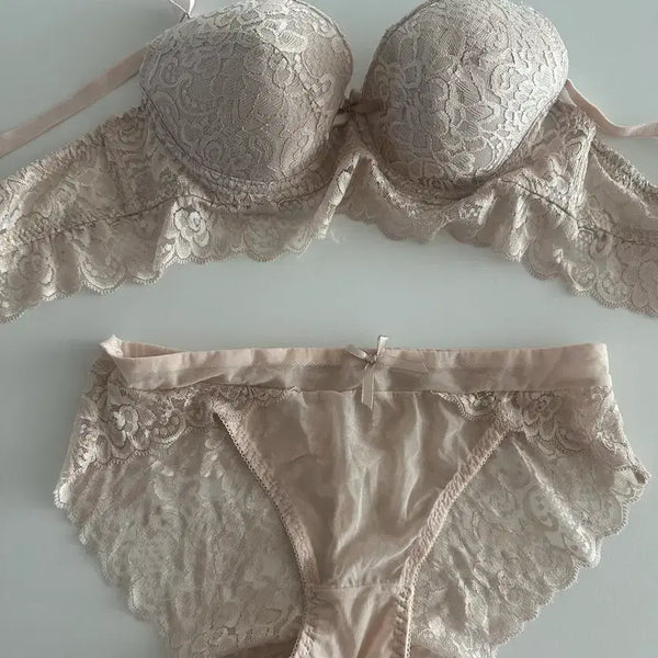 [BUNJANG] Lace Bra and Panty Set / 속옷세트 (팬티,브라)