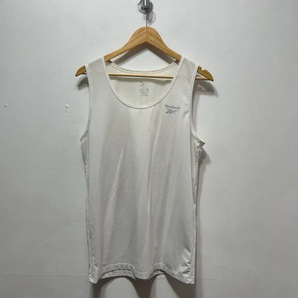 [BUNJANG] Reebok Sleeveless T-Shirt White L / 리복 민소매 티셔츠 흰색 L