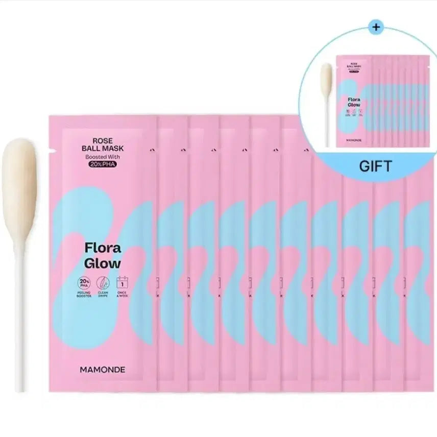 [BUNJANG] Mamonde Flora Glow Rose Ball Mask 20 Sheets / (총20매)마몽드 플로라 글로우 로즈볼 마스크