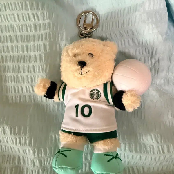 [BUNJANG] Starbucks Bearista Volleyball Player Doll Keychain / 스타벅스 베어리스타 배구 인형 키링