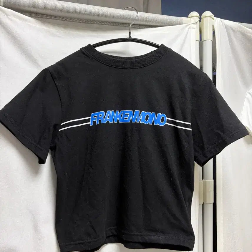 [BUNJANG] Frankenmono Short Sleeve Cropped T-Shirt / 프랑켄모노 반팔크롭티