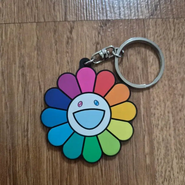 [BUNJANG] Takashi Murakami Flower Pattern Keychain / 무라카미 타카시 플라워 키링